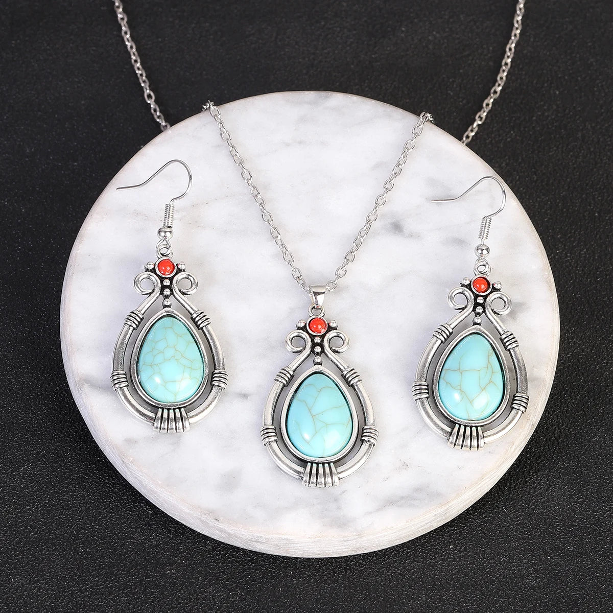 Ethnic Boho Water Drop Turquoises — Swuffy