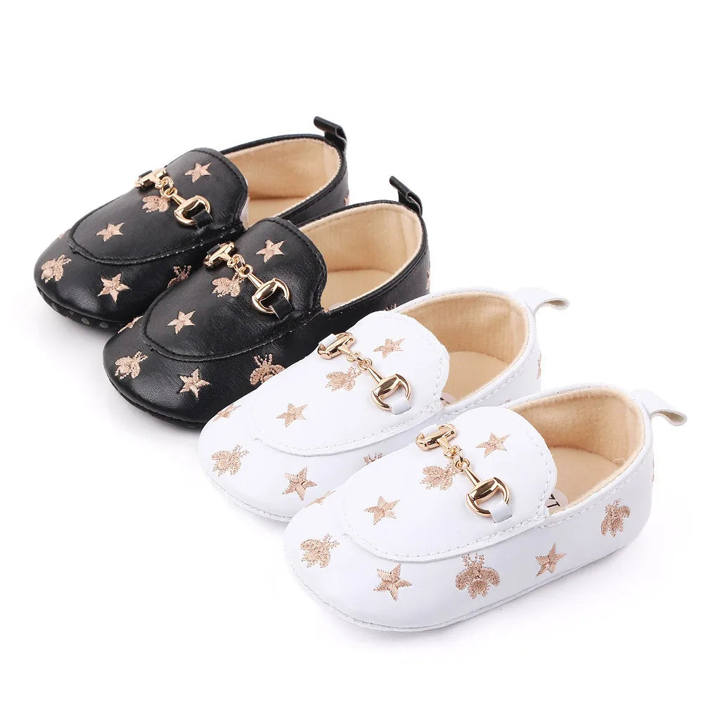 PU Leather Baby Shoes Embroidered — Swuffy