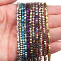 Hematite Cube Faceted Bead Plated — Swuffy