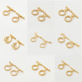 Sets Gold Plated Brass Toggle — Swuffy
