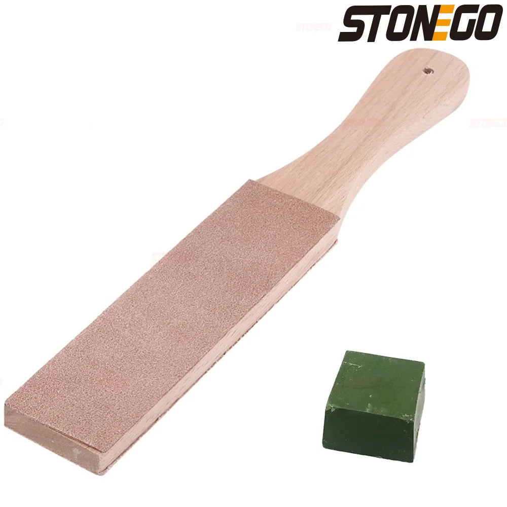 Stonego Wooden Handle Leather Sharpening — Swuffy