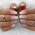 Glossy Short Ballerina Press On — Swuffy