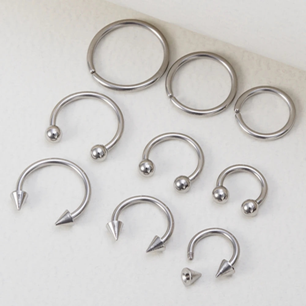Hoop Earrings Nose Ring Septum — Swuffy