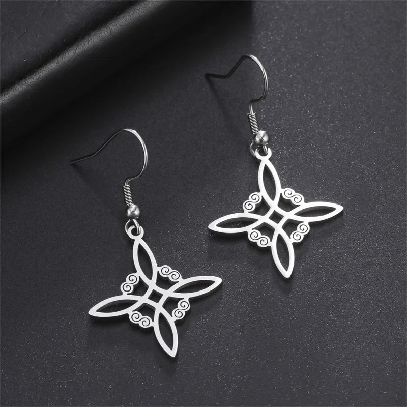 Witch Knot Earring Stainless Steel — Swuffy