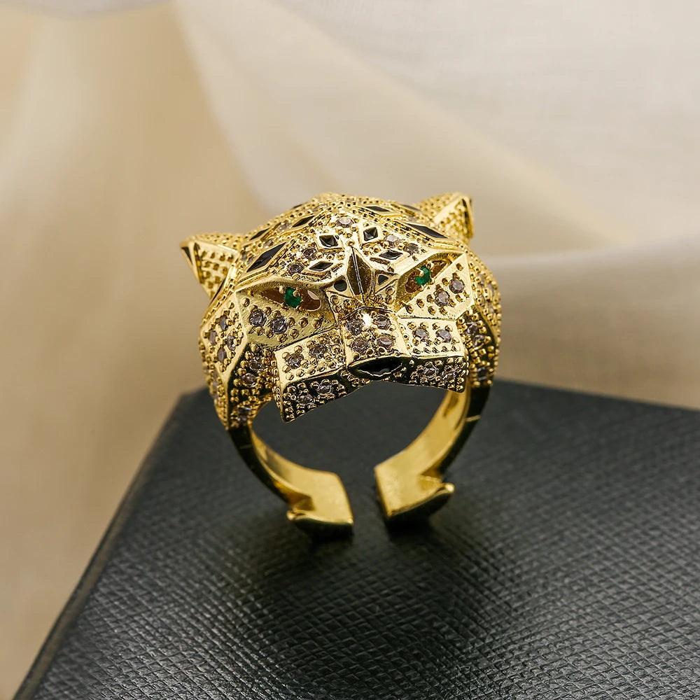 Vintage Rings Gold Leopard Shape — Swuffy
