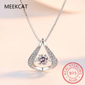 Dance Moissanite Necklace Wedding Engagement — Swuffy