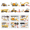 Sheets Kids Construction Vehicle Puzzle — Swuffy