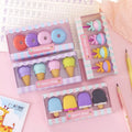 Yummy Icecream Erasers Lollipop Dessert — Swuffy