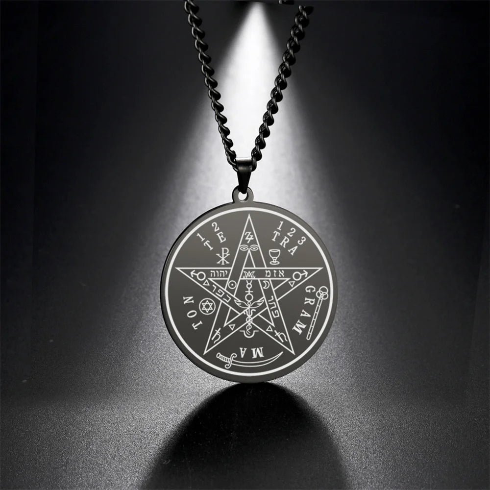 Eueavan Witchcraft Tetragrammaton Pentacle Necklace — Swuffy
