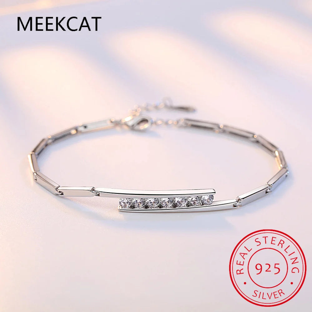 Moissanite Tennis Bracelet Sterling Silver — Swuffy