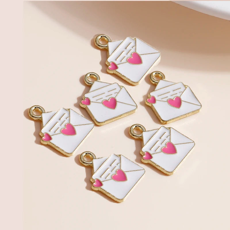 Enamel Love Letter Charms Jewelry — Swuffy