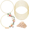 Metal Floral Hoop Rings Macrame — Swuffy