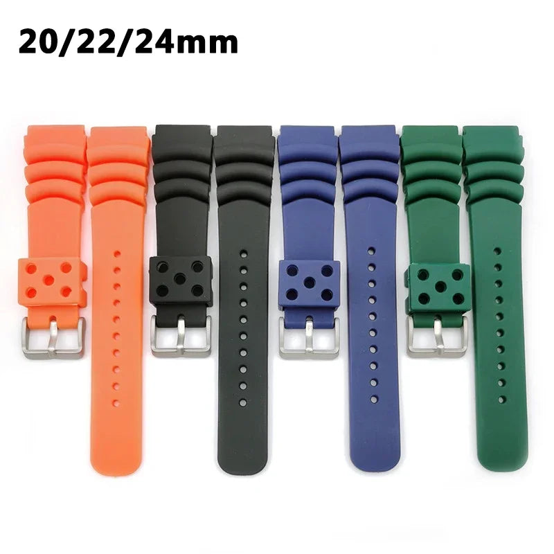 Sport Silicone Watchband Seiko Watch — Swuffy