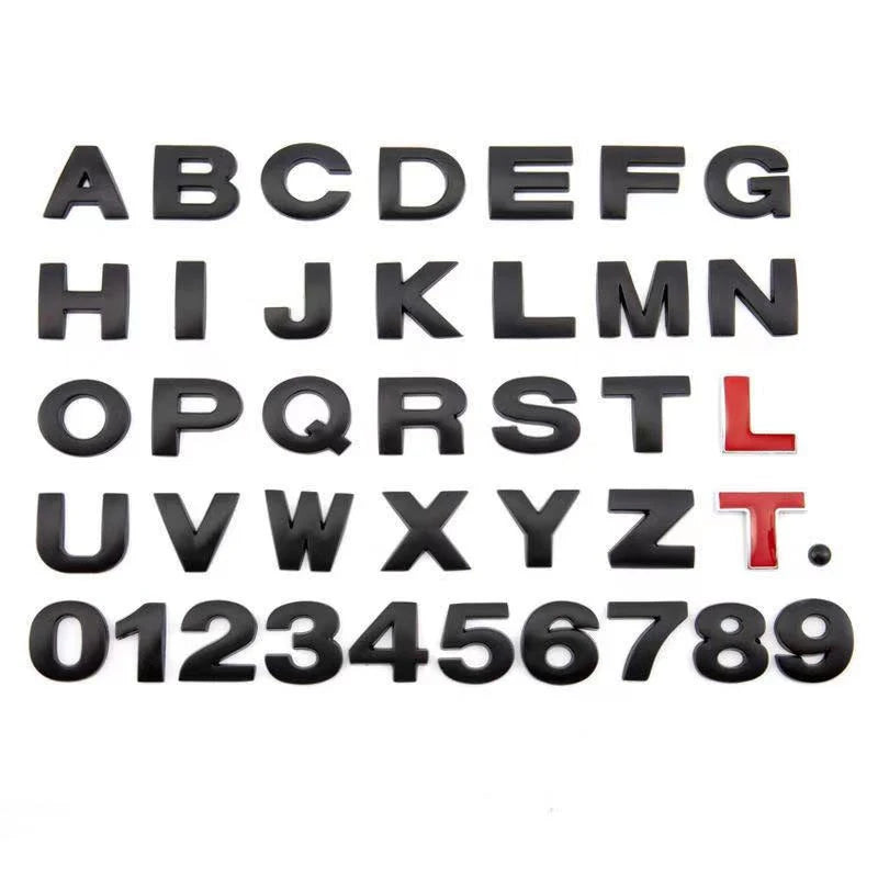 Metal Car Letters Alphabet Emblem — Swuffy