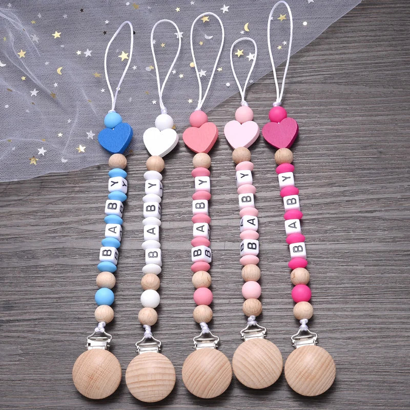 Baby Personalized Name Wood Nipple — Swuffy