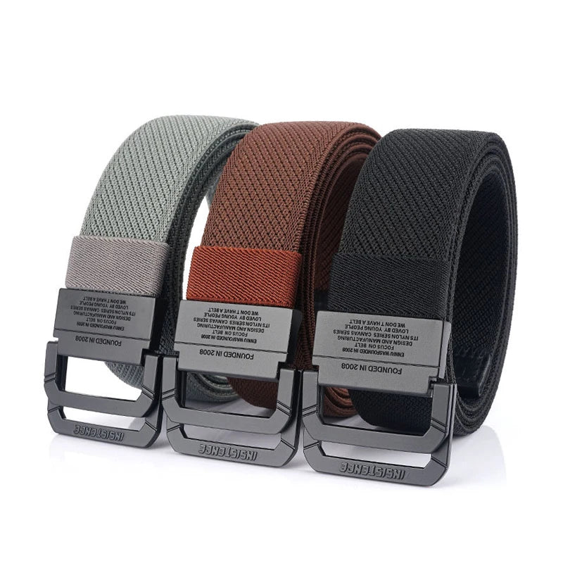 Canvas Belt Simple Alloy Button — Swuffy