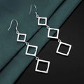 Sterling Silver Square Rhombus Long — Swuffy