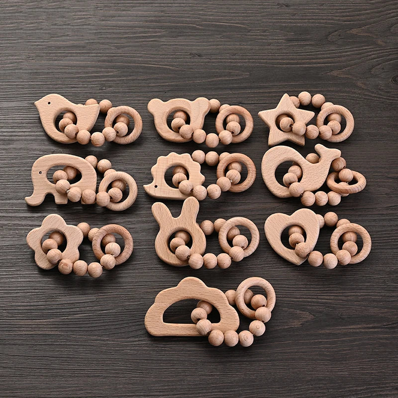 Baby Wooden Teether Ring Food — Swuffy