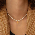 Stainless Steel Letters Initial Pendant — Swuffy