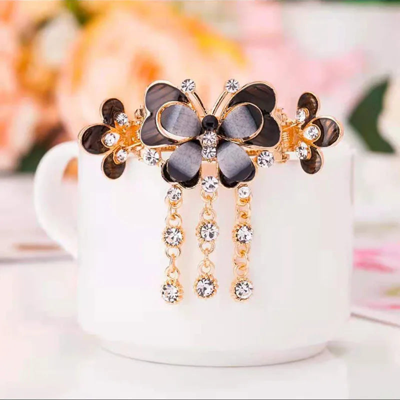 Zircon Butterfly Hairpin Peacock Hair — Swuffy