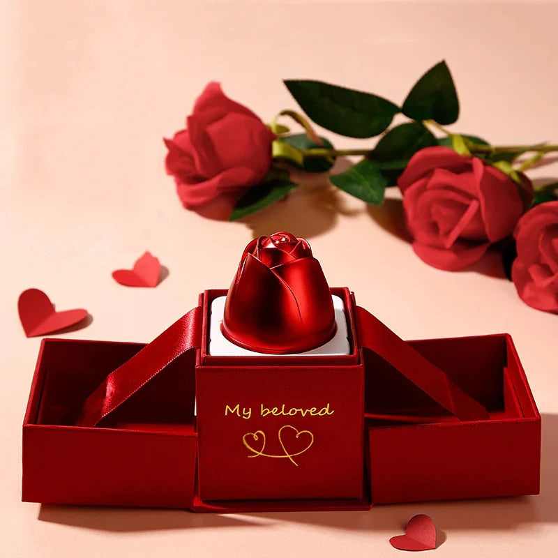 Lifting Rose Gift Box Necklace — Swuffy