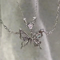 Crystal Butterfly Pendant Necklace — Swuffy