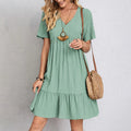 Summer Short Sleeve Dress Ladies — Swuffy