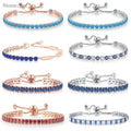 Blue Crystal Tennis Bracelet — Swuffy