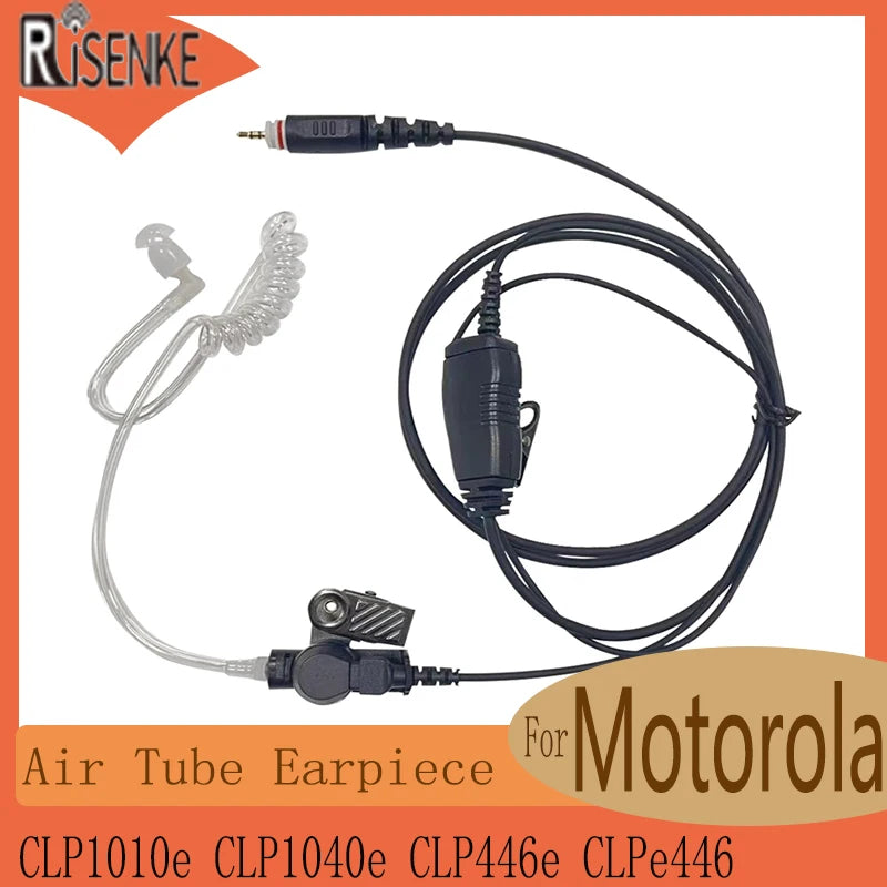 Nuvora Risenke-Air Tube Earpiece Headset Ptt Mic Motorola — Nuvora