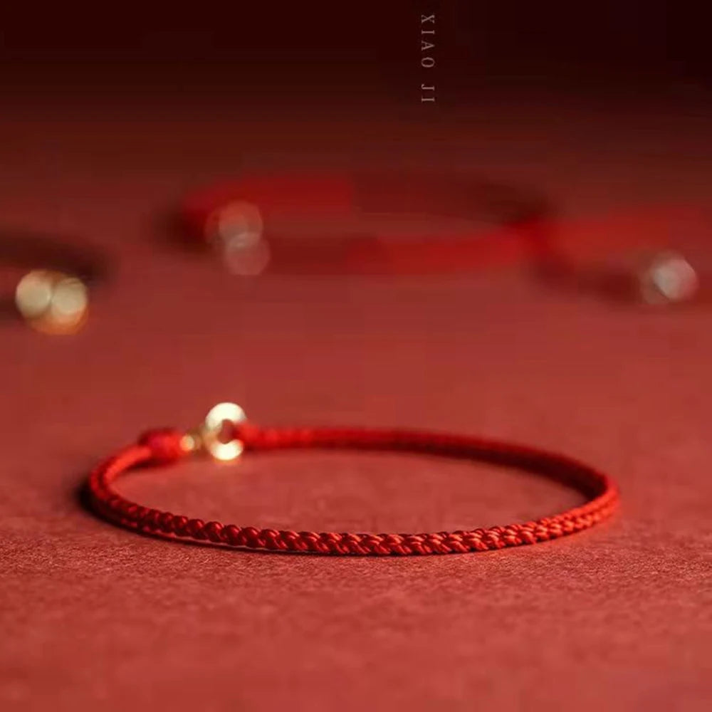 Red String Bracelet Gold Plated — Swuffy