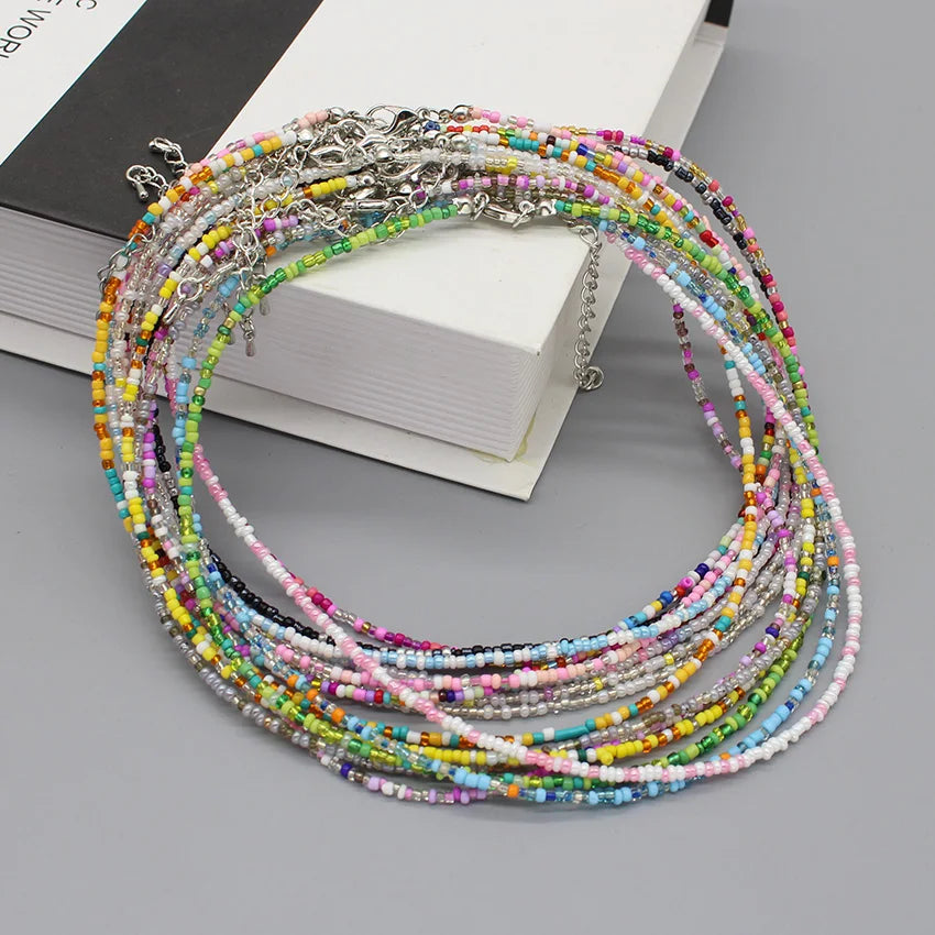 Simple Seed Beads Choker Korean — Swuffy
