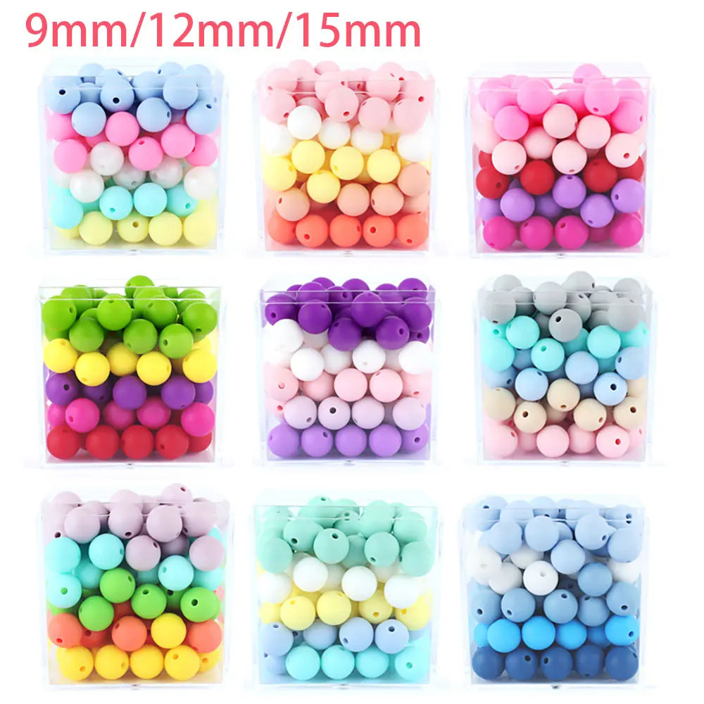 Round Silicone Beads Keychain Spacing — Swuffy