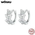 Wostu Butterfly Hoop Earrings Sterling — Swuffy
