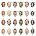 Rhinestones Enamel Golden Virgin Mary — Swuffy