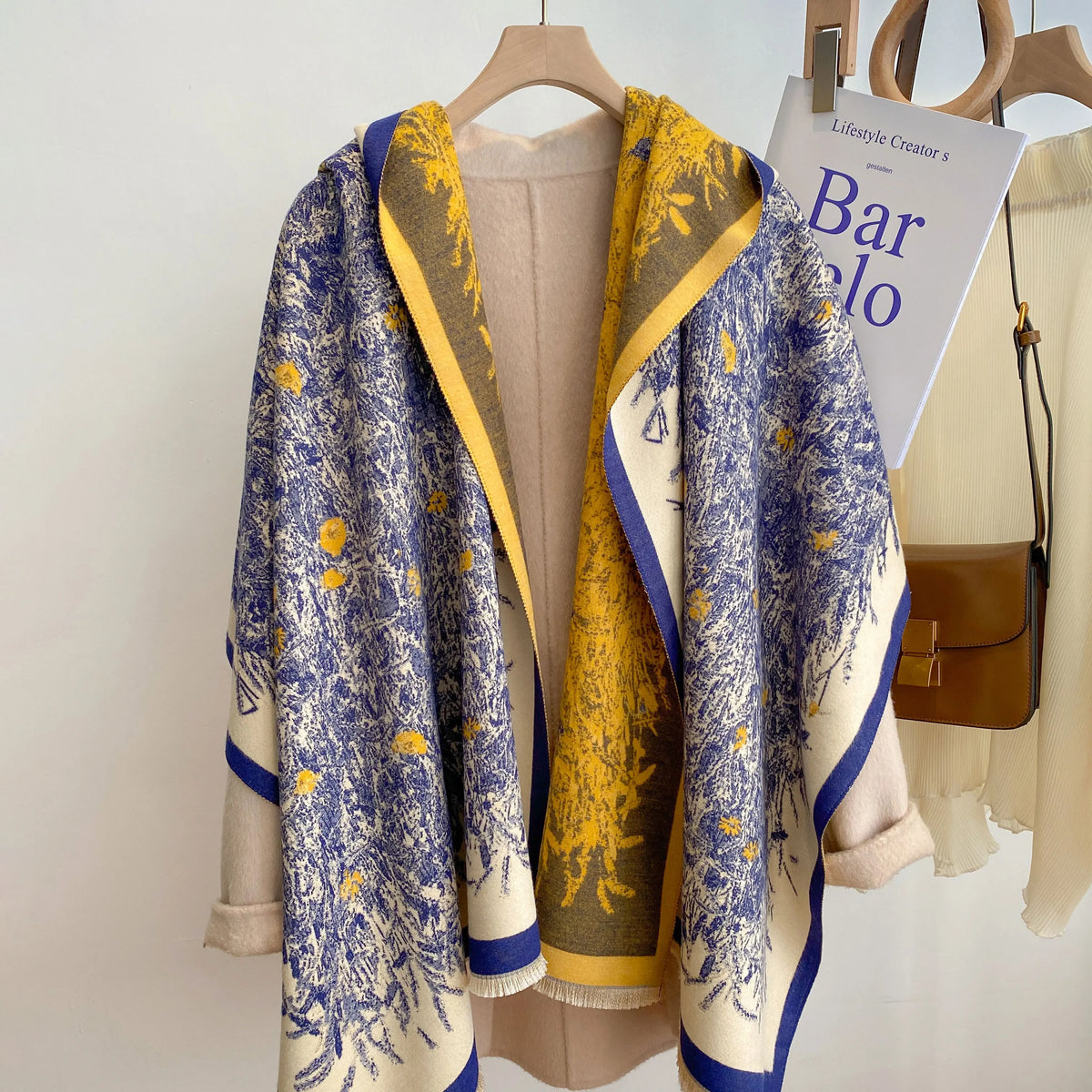 Winter Cashmere Scarf Shawls Female — Swuffy