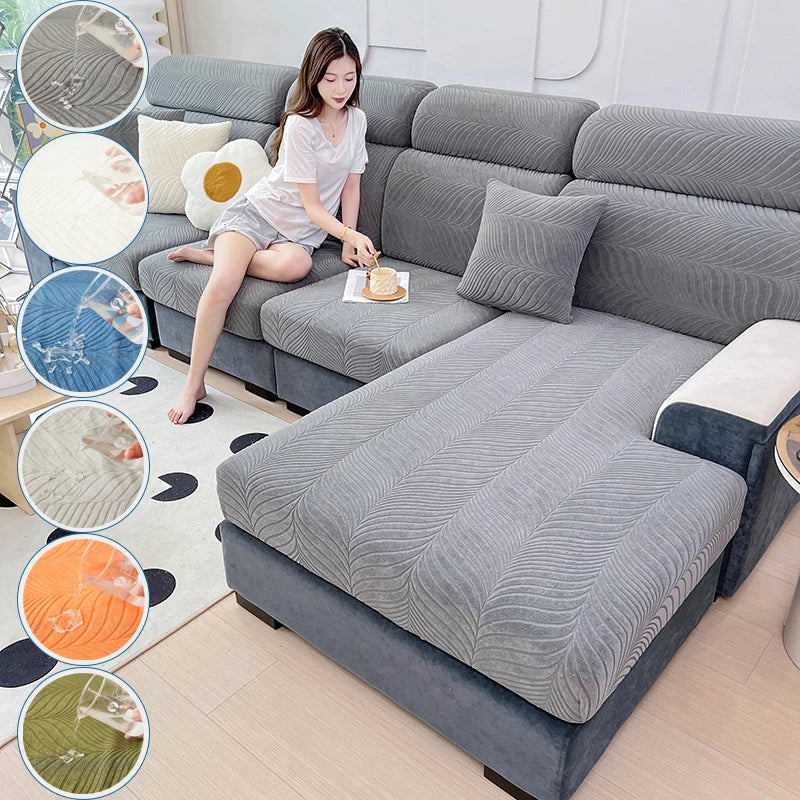 Splash Proof Jacquard Sofa Cover — Swuffy