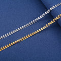 Wide Long Necklace Link Fishtail — Swuffy