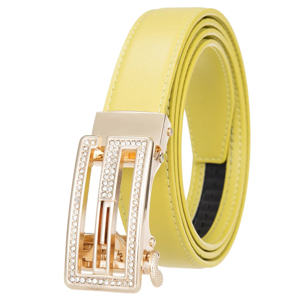Belt Leather Designer Adjustable Belt — Swuffy