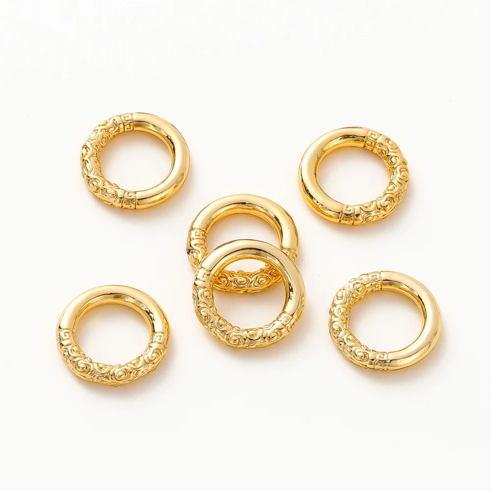 Gold Plated Large Round Metal — Swuffy