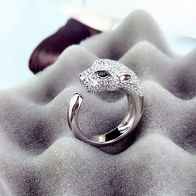Sterling Silver Crystal Classic Leopard — Swuffy