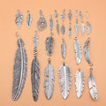 Antique Silver Feather Charms Collection — Swuffy