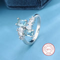 Nuvora Exquisite Ring Women S Aquamarine Zircon Ring — Nuvora