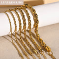 Luxukisskids Stainless Bracelets Twist Chains — Swuffy