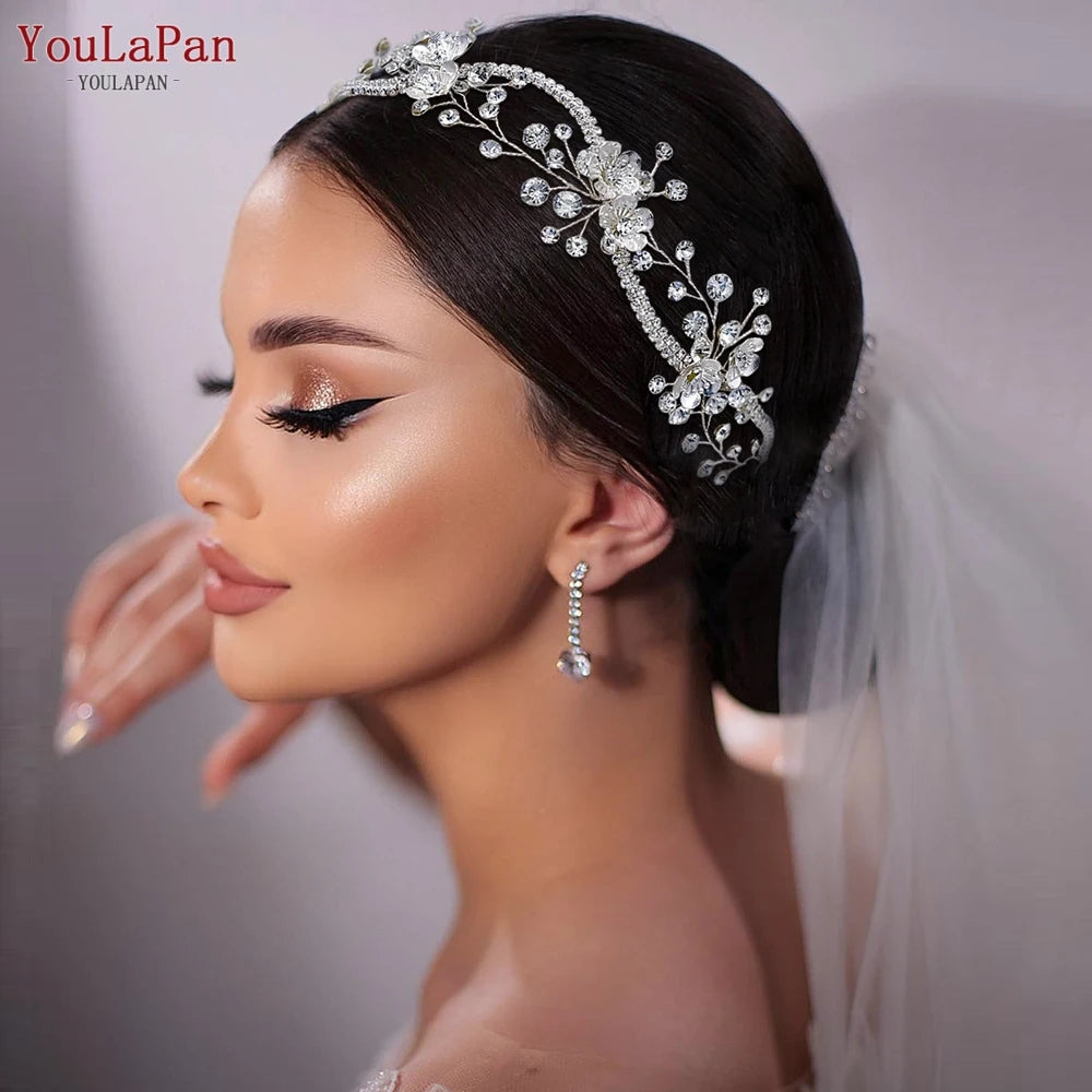 Youlapan Elegant Bridal Headband Crystal — Swuffy
