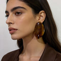 Vintage Dangle Earrings Acrylic Geometric — Swuffy