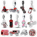 Silver Red Car Key Bus — Swuffy