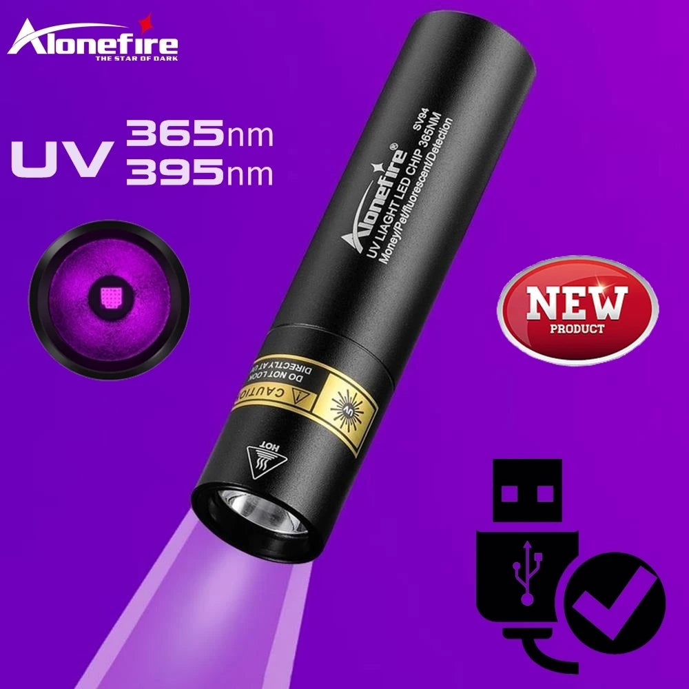 Bright UV Flashlight USB Rechargeable — Swuffy