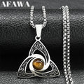 Viking Trinity Knot Necklace Stainless — Swuffy