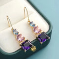 Huitan Dangle Earrings Cubic Zirconia — Swuffy
