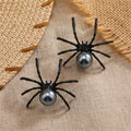 Retro Spider Black Pearl Earrings — Swuffy